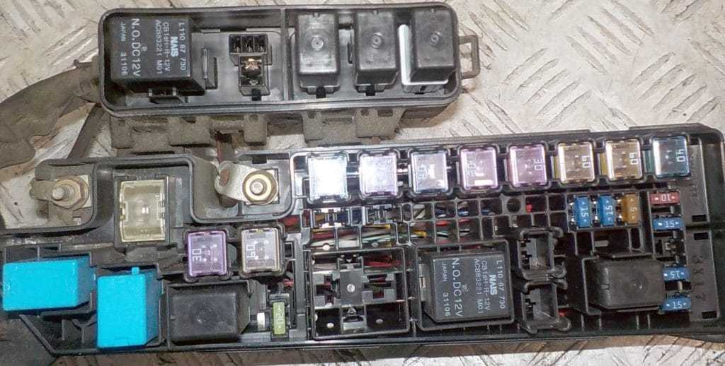 Fuses and relays mazda mpv (lw), 1999 - 2006