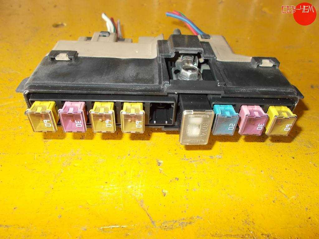Fuses and relays mazda 2 (de), 2008 - 2016