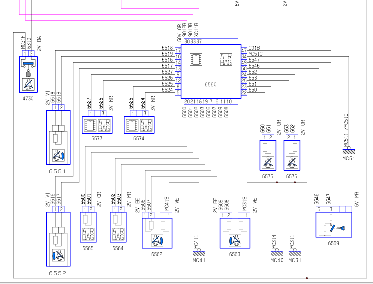 Peugeot 607 (2000-2010) fuses